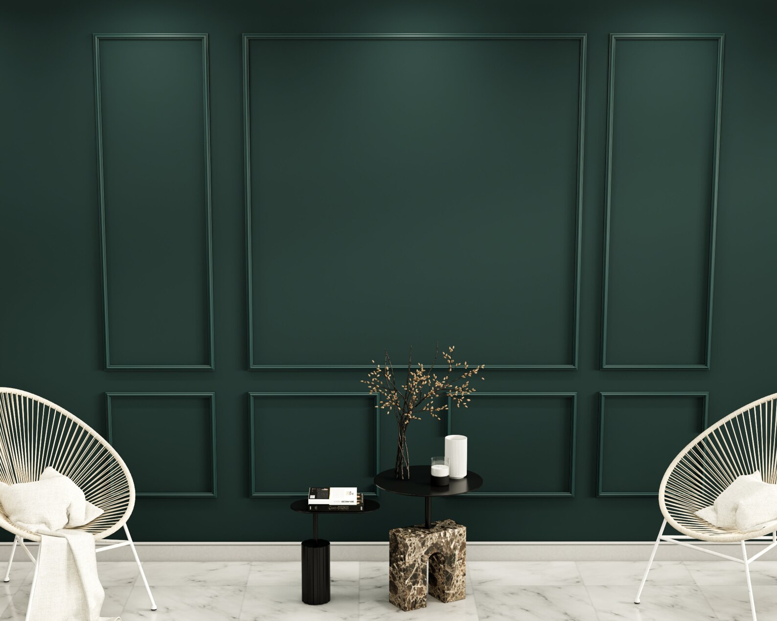 Peel and Stick Wall Moulding Kit, Wainscotting Panels, Self Adhesive ...