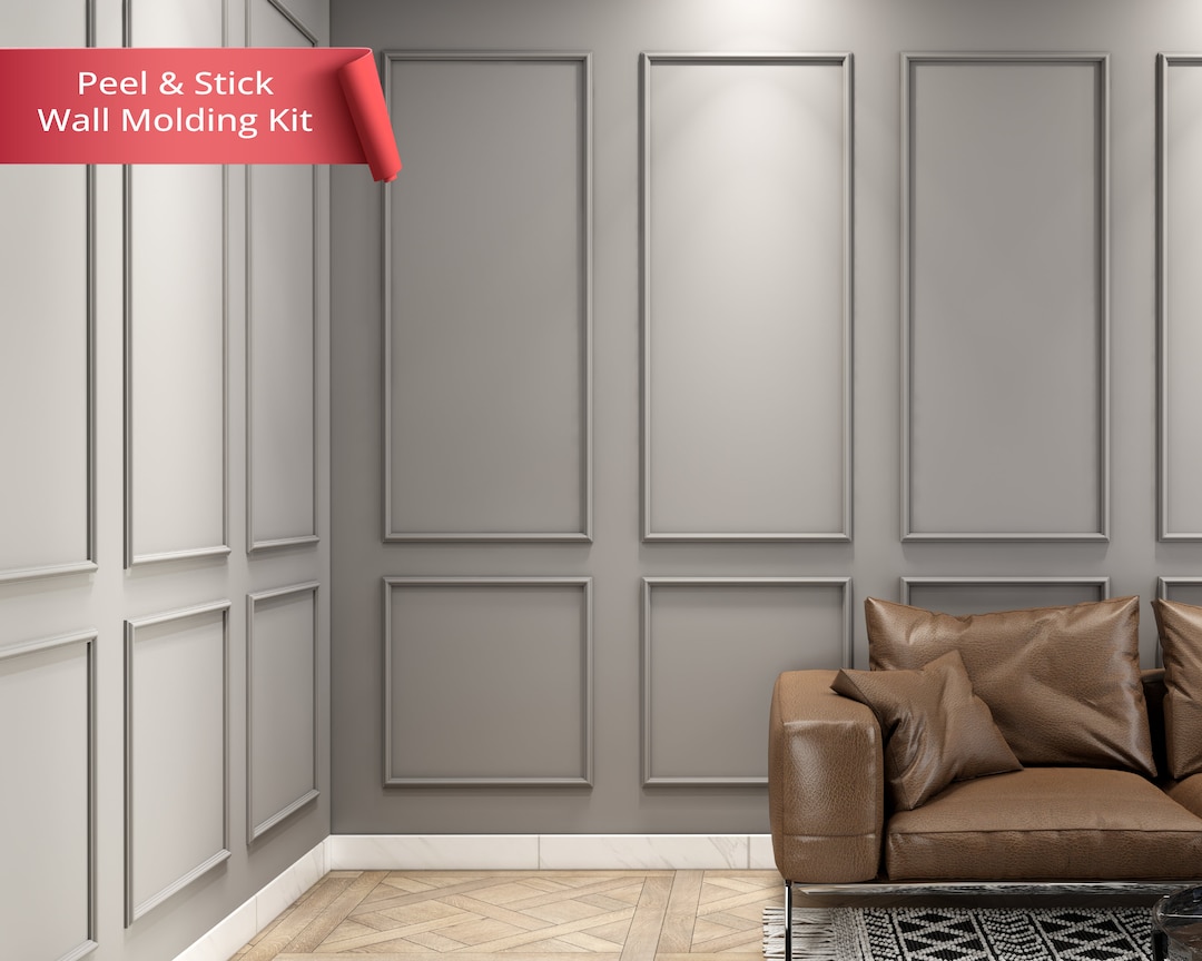 Peel & Stick Wandpaneele - Selbstklebende Dado Leisten 3m, Weiß