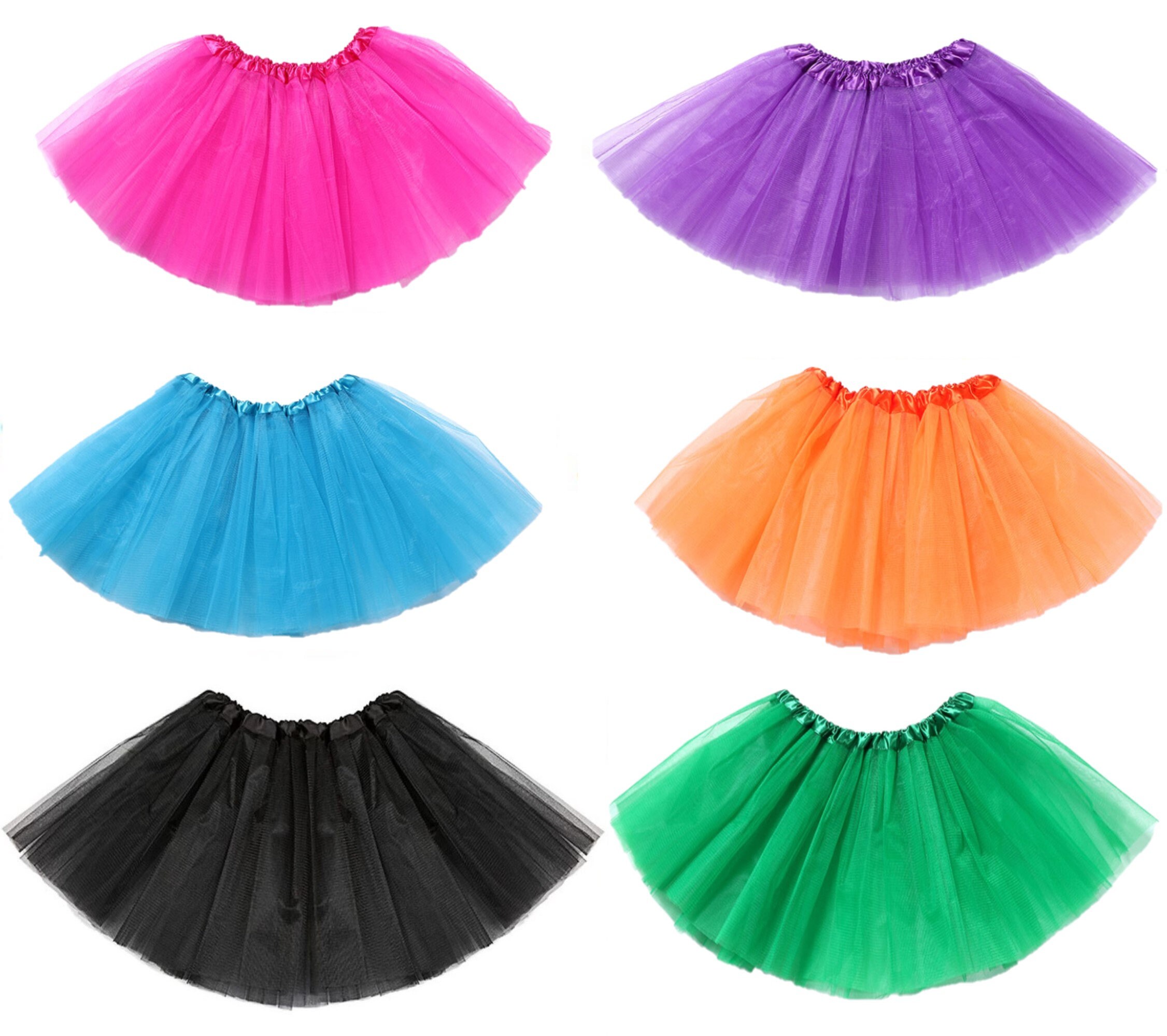 Tutu Skirt for Little Girls Kids Princess Pack of 6 - Etsy