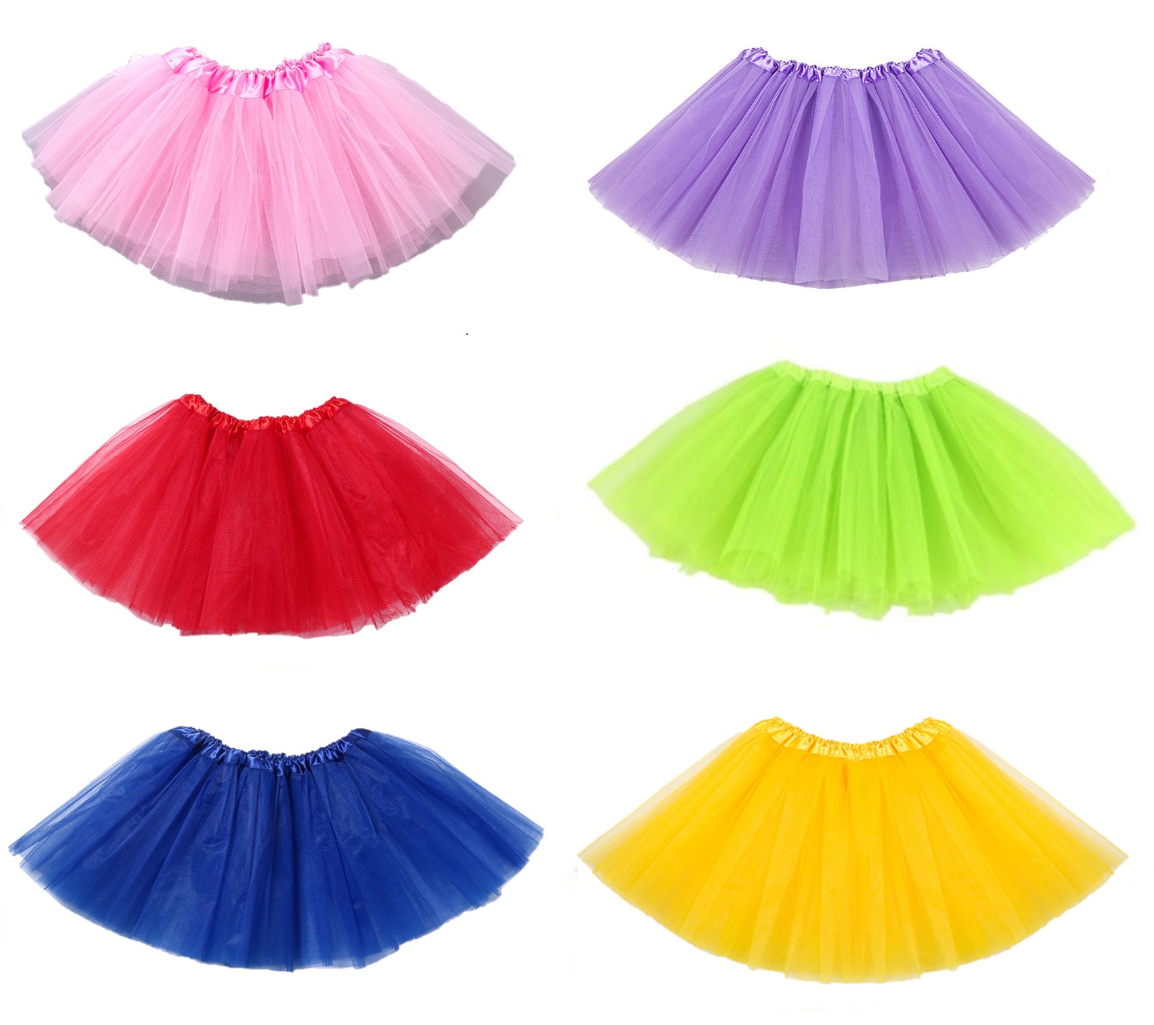 Tutu Skirt for Little Girls Kids Princess Pack of 6 - Etsy