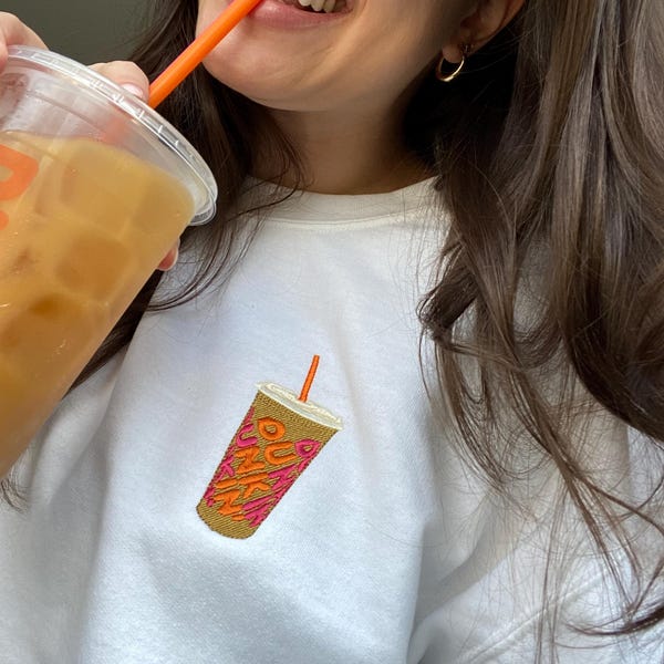 Iced Coffee Embroidered Sweatshirt