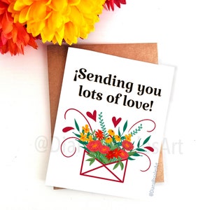 Ich sende Ihnen viel Liebe Grußkarte | Valentinstags- oder Galentine-Tageskarte | Liebesbrief | Geschenk für Sie, Ihn, Sie | Karte für Freund