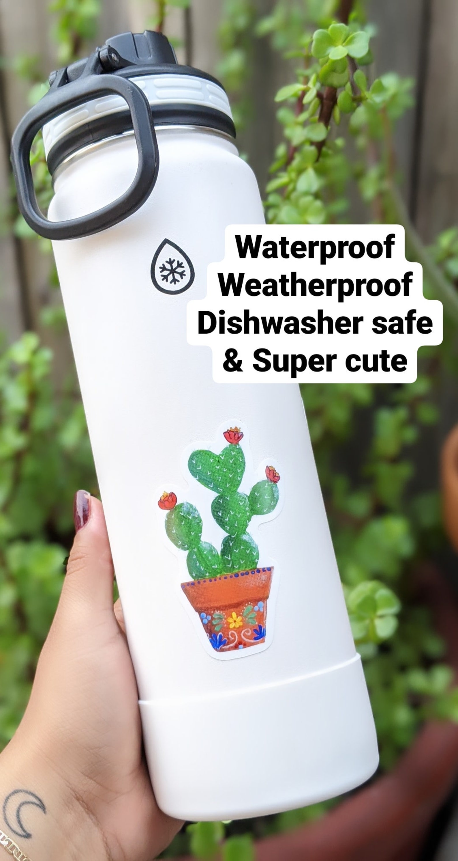 Cactus Sticker Nopal Sticker Plant Sticker Waterproof | Etsy