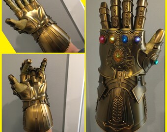 wearable infinity gauntlet with removable stones