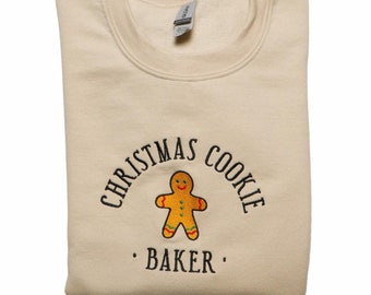 Christmas sweatshirts | Matching couples sweatshirts | Unisex sweatshirts | Crewnecks | Winter clothing | Christmas cookie baker |