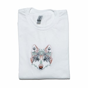 Motivierende T-Shirts | Individuelles Design | Unisex-T-Shirts | Wolf-T-Shirts | Rundhalsausschnitte | Frühlingskleidung | Geschenk für einen Freund | Wolf-Geschenk