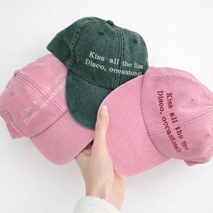 Gorras / Gorra personalizada / Merchandising de Harry Styles / Gorra de Harry Styles / Gorra Kiss all the time / Gorra de concierto