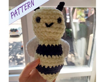 Crochet Bee Amigurumi Pattern: Beginner Friendly Plush Toy (PDF)
