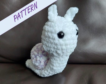 Crochet snail pattern, fluffy snail, crochet pattern, beginners crochet pattern, amigurumi pattern, fluffy crochet, baby shower, snail toy