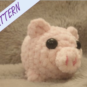 Crochet pig pattern, amigurumi, beginners crochet, farm crochet, piglet, animal crochet pattern, crochet pattern, crochet animal pattern