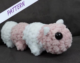 Fluffy Crochet Caterpillar Pattern: Beginner Amigurumi (PDF)