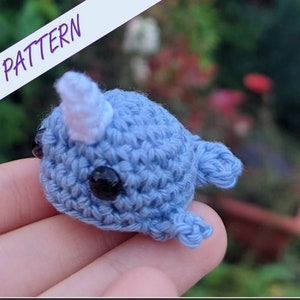 Crochet narwhal, amigurumi pattern, beginners crochet pattern, crochet animal, crochet animal pattern, narwhal toy, narwhal plush, whale