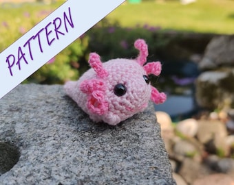 Axolotl Amigurumi Häkelanleitung, anfängerfreundlich (PDF-Häkelanleitung)