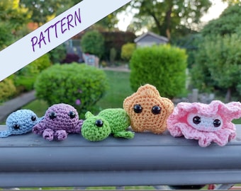 Amigurumi Häkelanleitung: Unter dem Meer Kollektion (PDF-Muster)