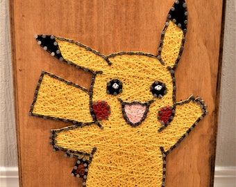 Toys, Vintage Lovely Pikachu String Art Kit Pokemon Sticker