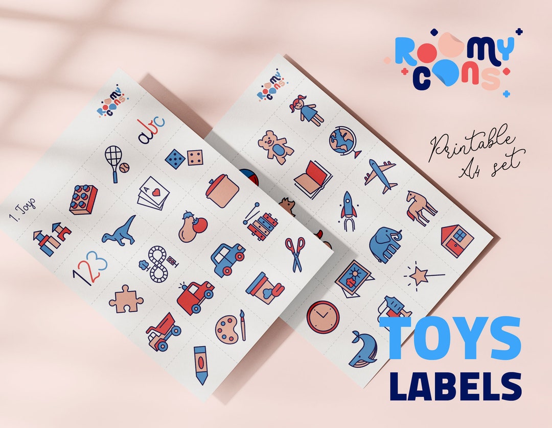 Toys Labels Printable Labels Toy Organization Home - Etsy
