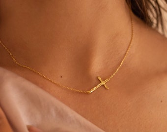 Gold Cross Choker - Etsy