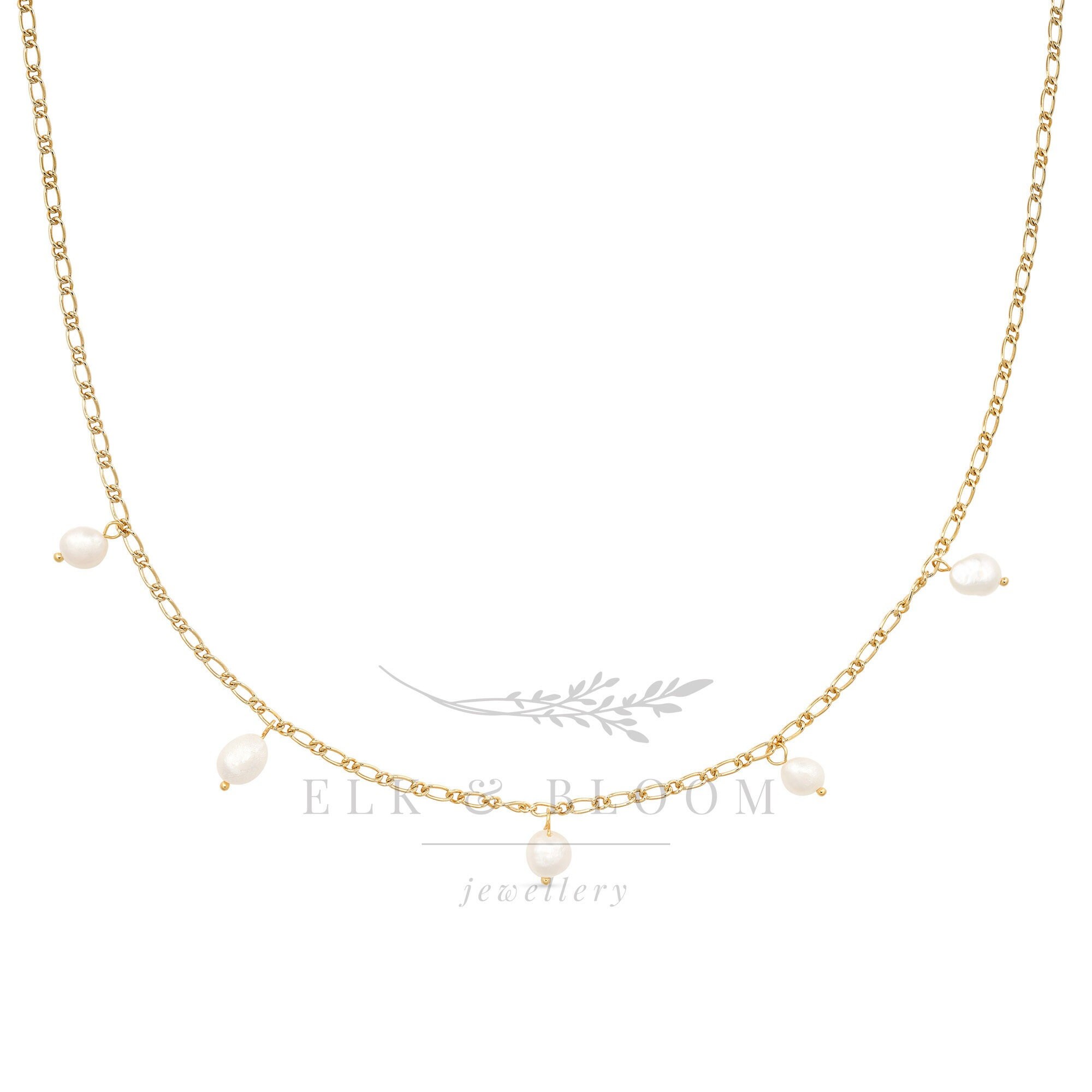 Pearl Choker Necklace Cute Double Layer 
