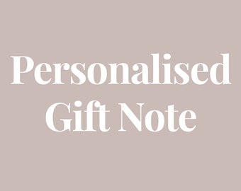 Note cadeau personnalisée - Ajoutez-moi à votre commande !