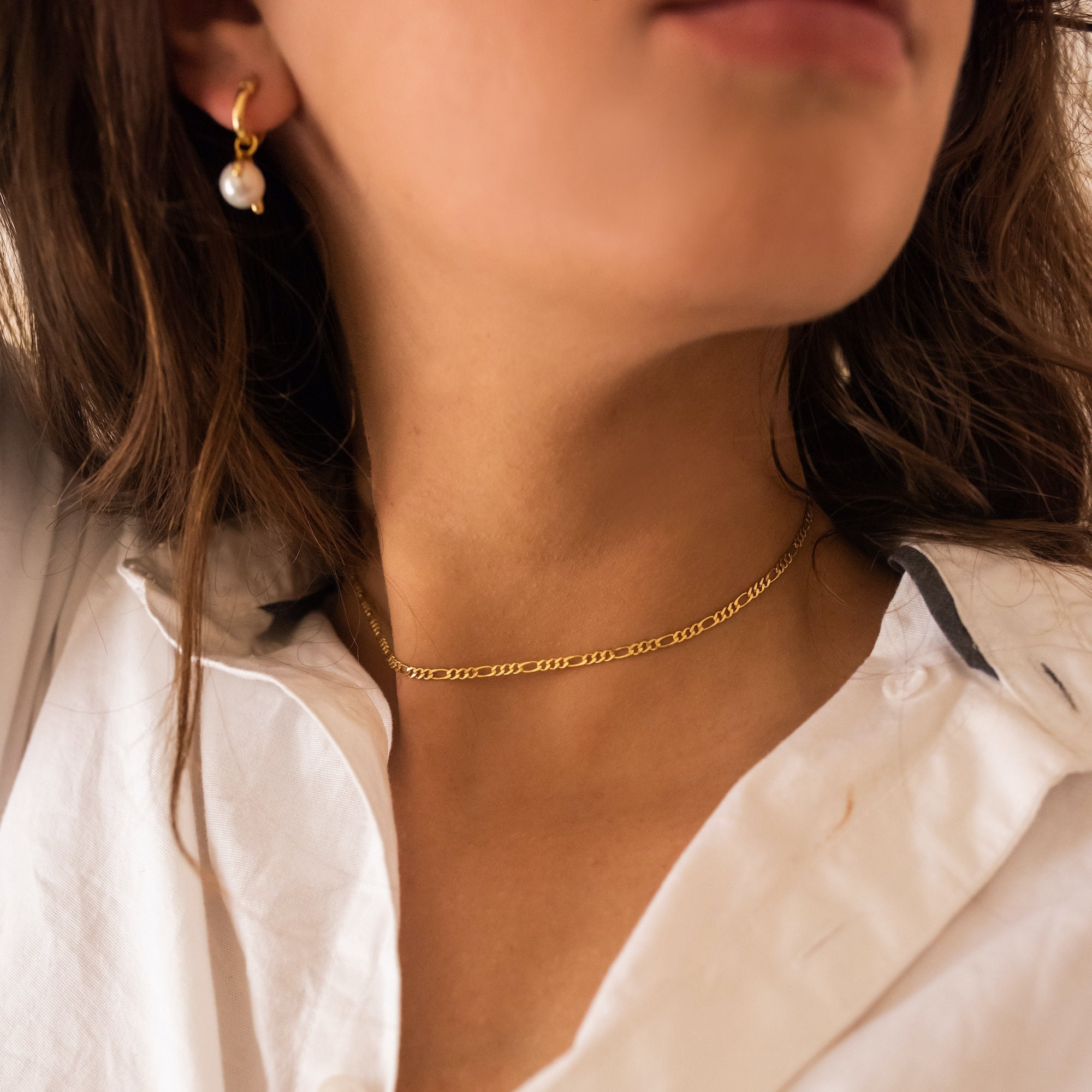 Dainty Gold Chain Choker Chain Necklace for Women - Etsy
