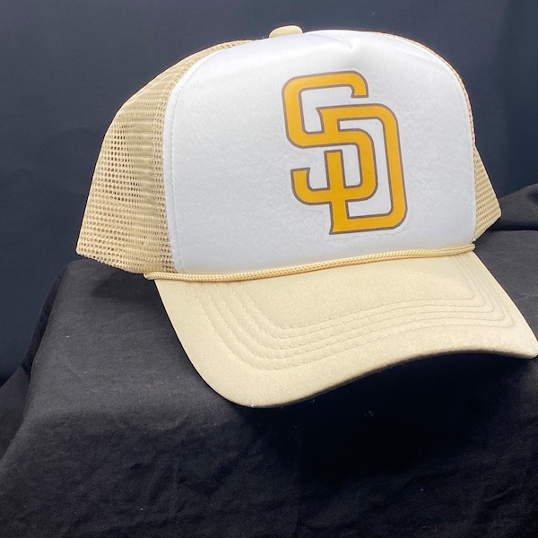 Vintage style San Diego padres trucker hat