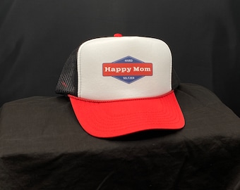 Vintage style Happy mom trucker hat