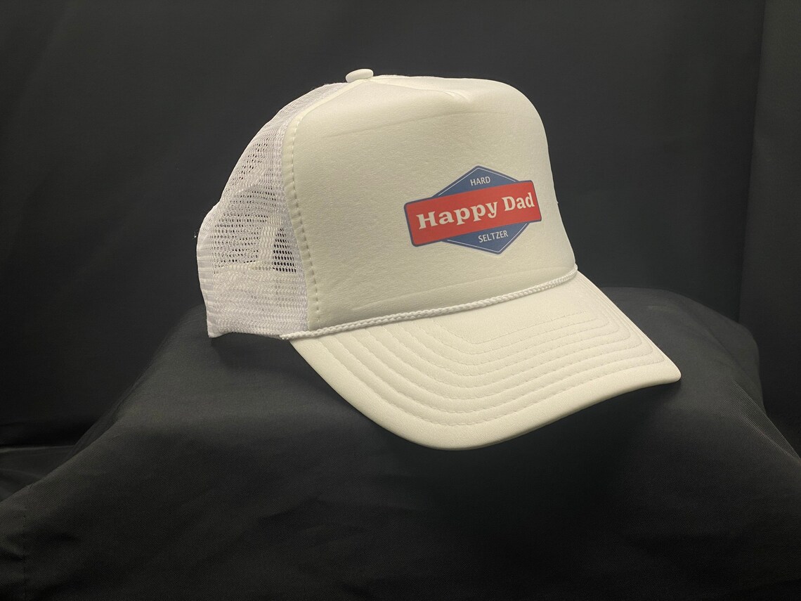 Happy Dad Trucker Hat Etsy