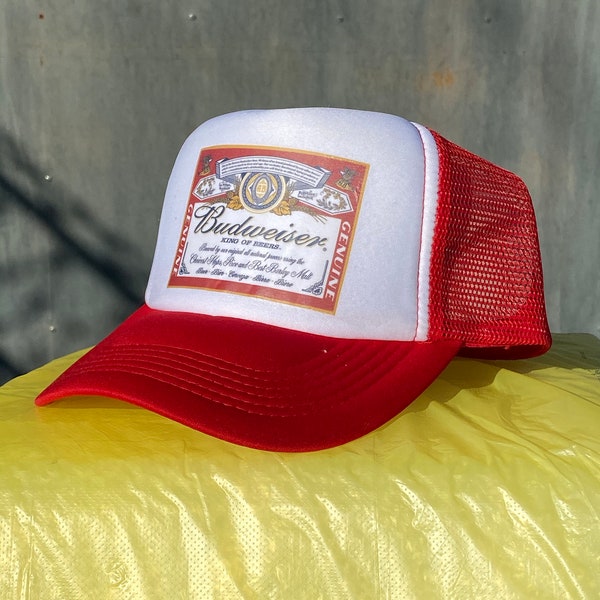 vintage style budweiser hat