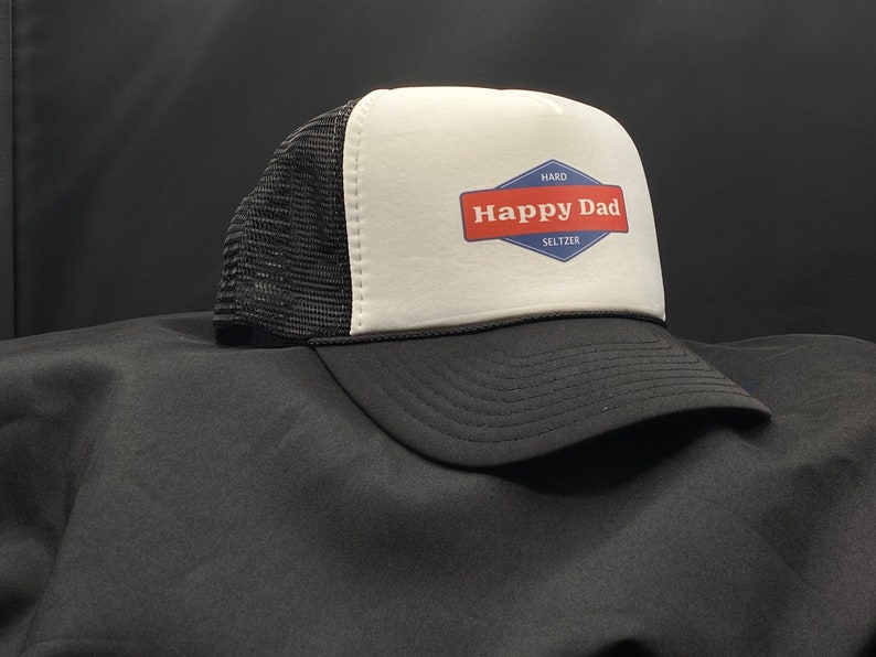 Happy Dad Trucker Hat Etsy