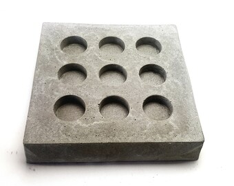 Urban Life | Everlasting Flames , Concrete Candle Holder, Home Decor, Square, Minimal , Solid, Warmth, Stylish Gift, Industrial , Geometric
