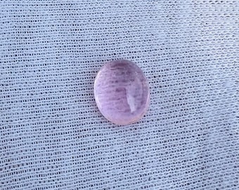 Natuurlijke roze toermalijn cabochon, gladde ovale edelsteen, 5,26 kt