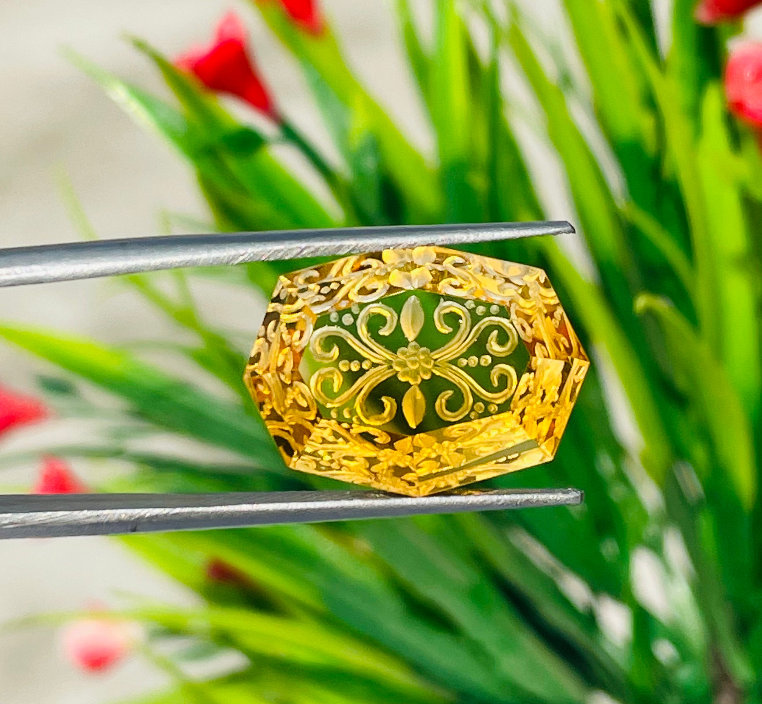 Shape Handwork A One Quality Carved !!! Natural Citrine Handwork Fantasy Carved ...