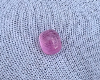 Natuurlijke roze toermalijn cabochon, kussengeslepen edelsteen, 7,36 kt