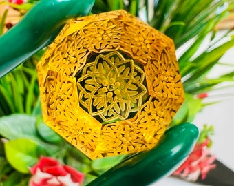 Gesneden citrien edelsteen, natuurlijk bloemontwerp, hangersieraden maken