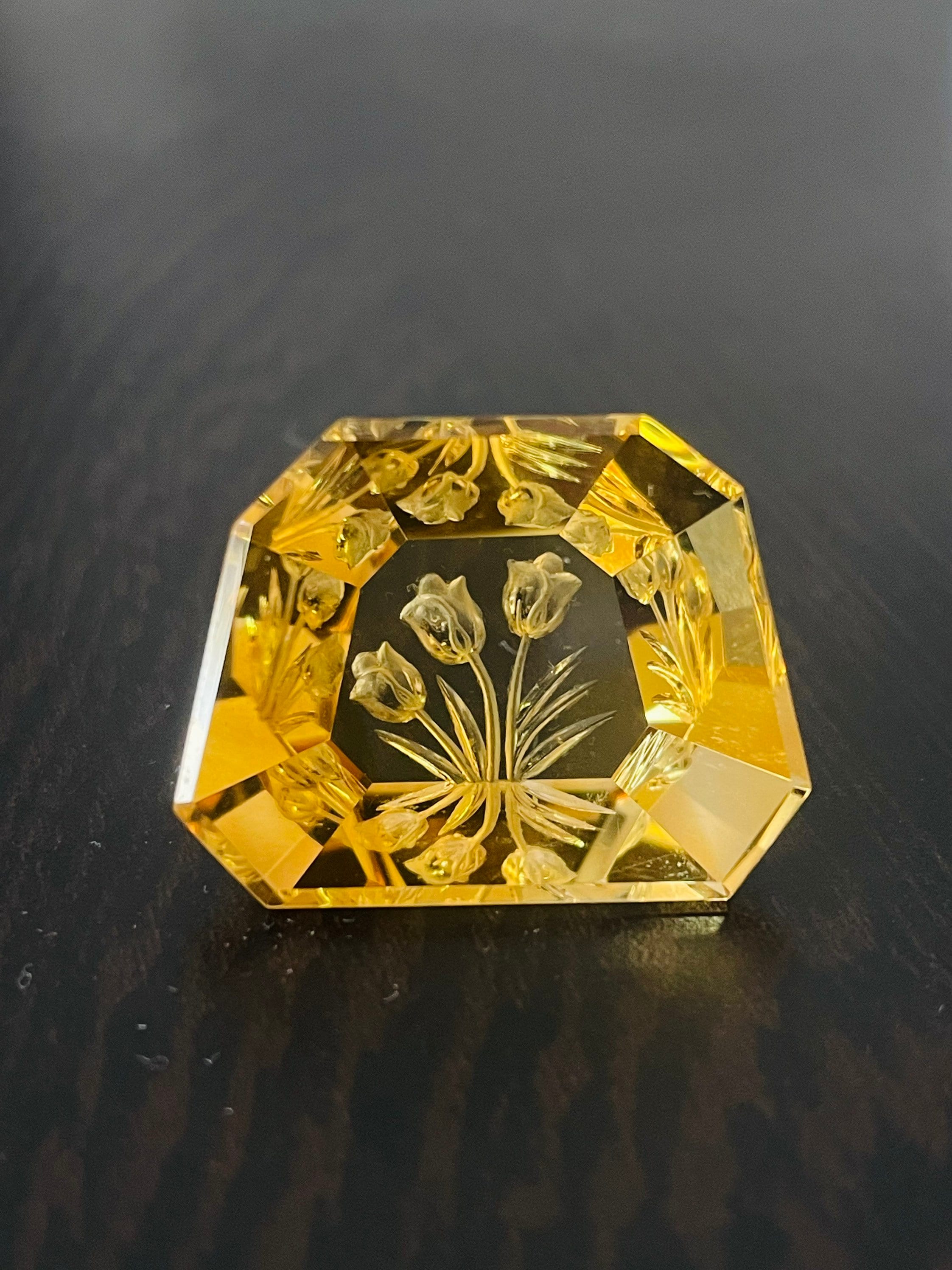 Excellent Design 100 Natural Citrine Fantasy Carving Citrine