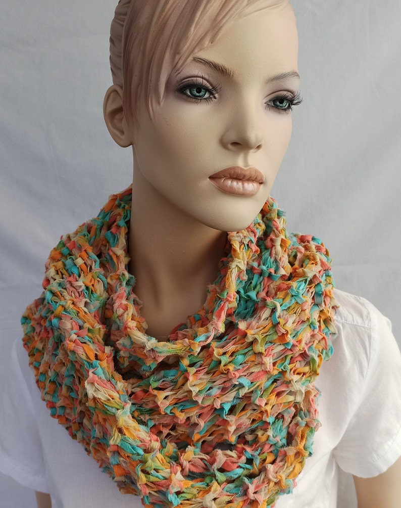 Summer Scarf Cotton Colorful image 6