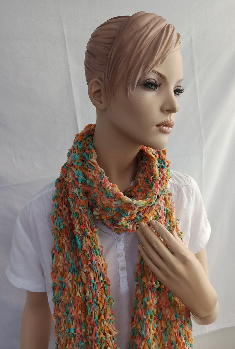 Summer Scarf Cotton Colorful image 2