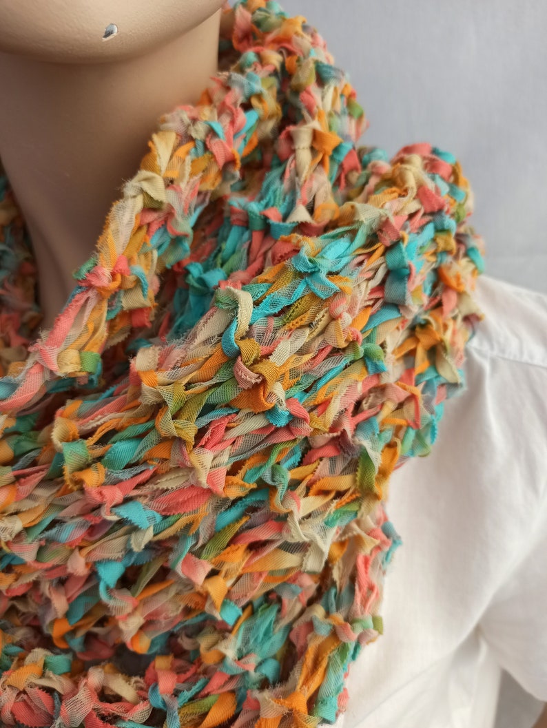 Summer Scarf Cotton Colorful image 7