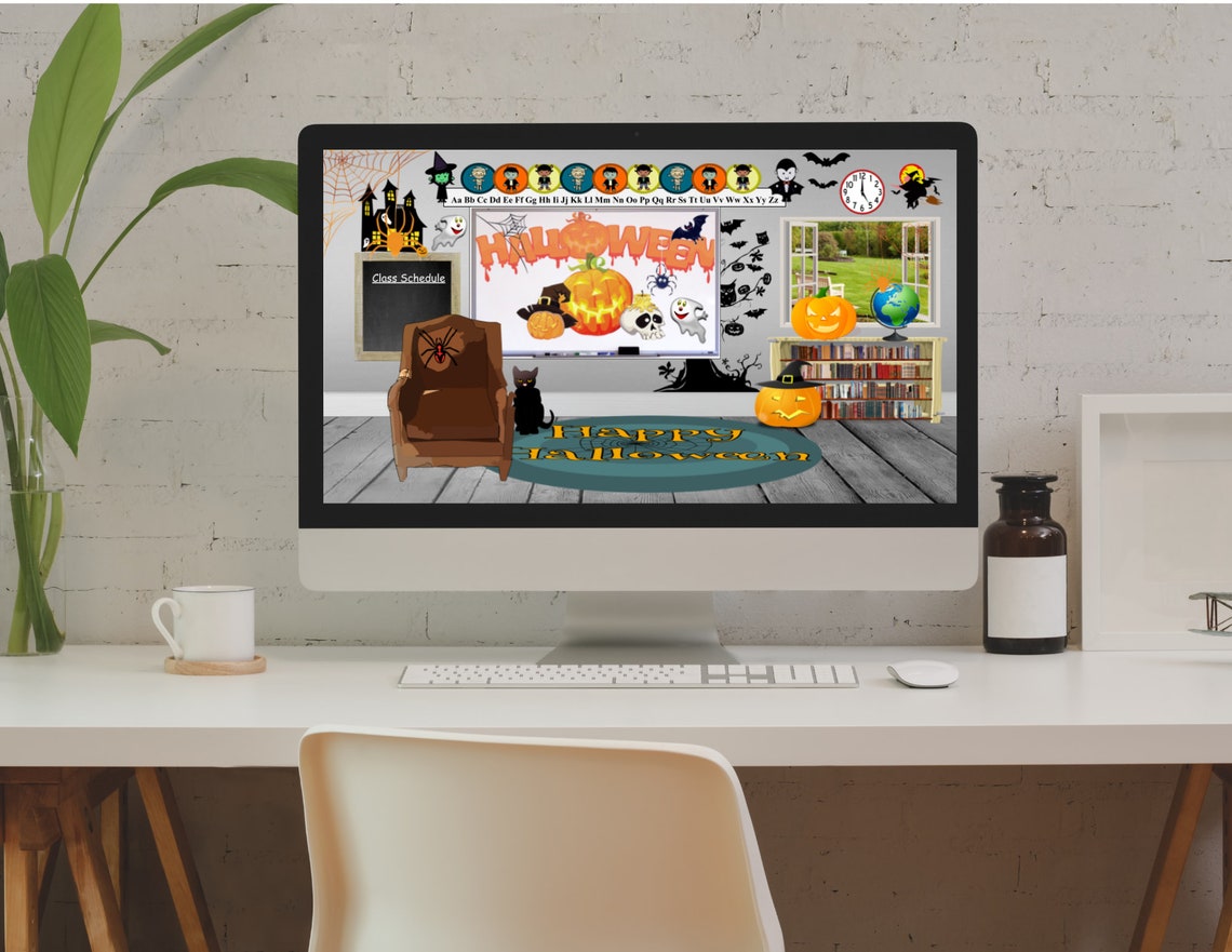 Bitmoji Classroom HALLOWEEN Theme 10 Slides FUN FACTS Etsy