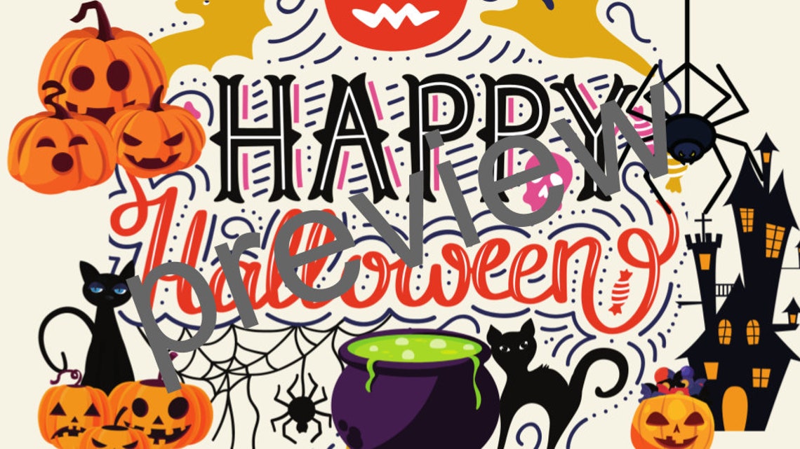 Halloween Virtual Backgrounds 15 HALLOWEEN THEME BACKGROUDS for Zoom or