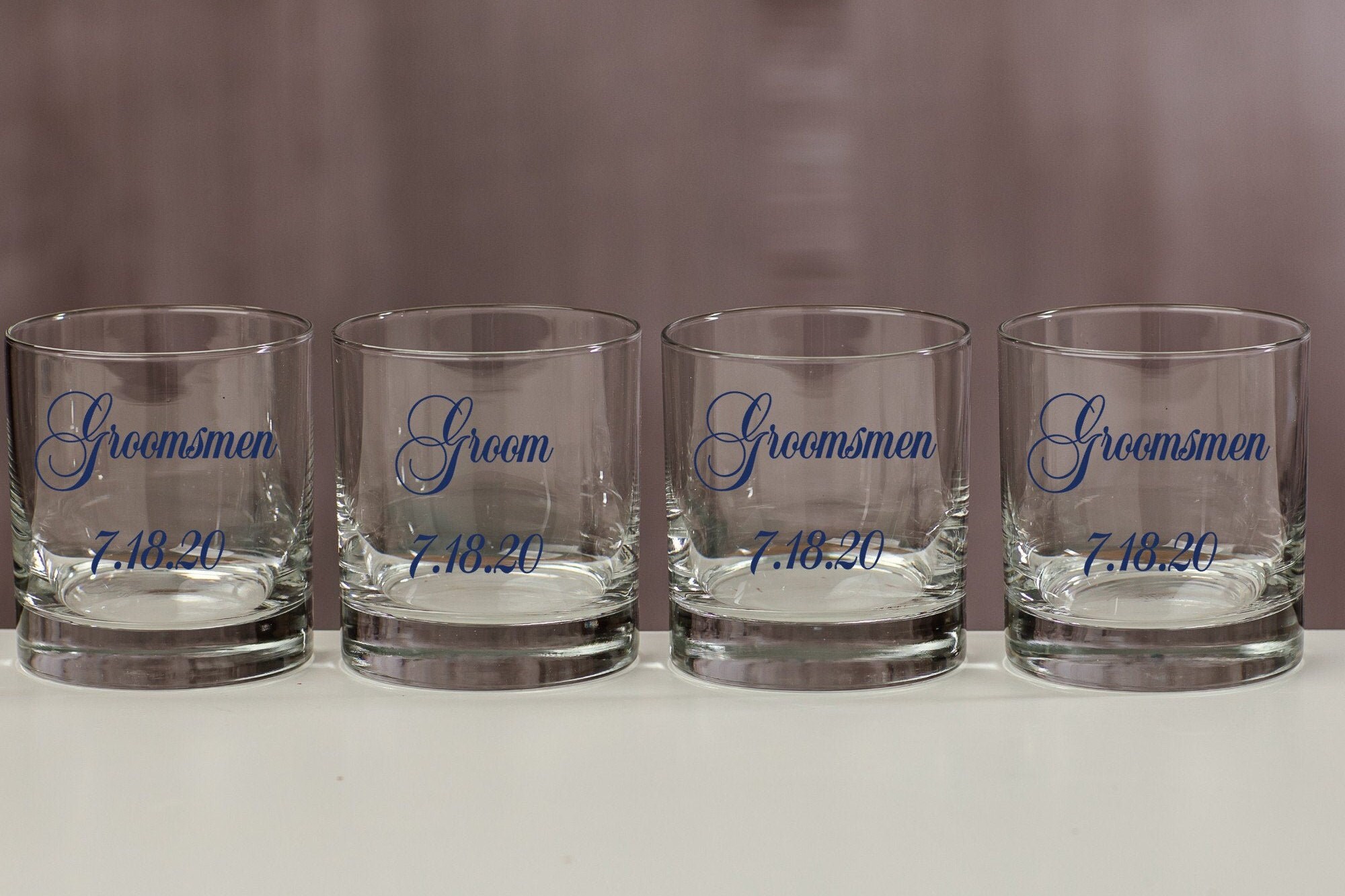Whiskey Glasses Wedding Party Gift Groomsmen Gifts Etsy