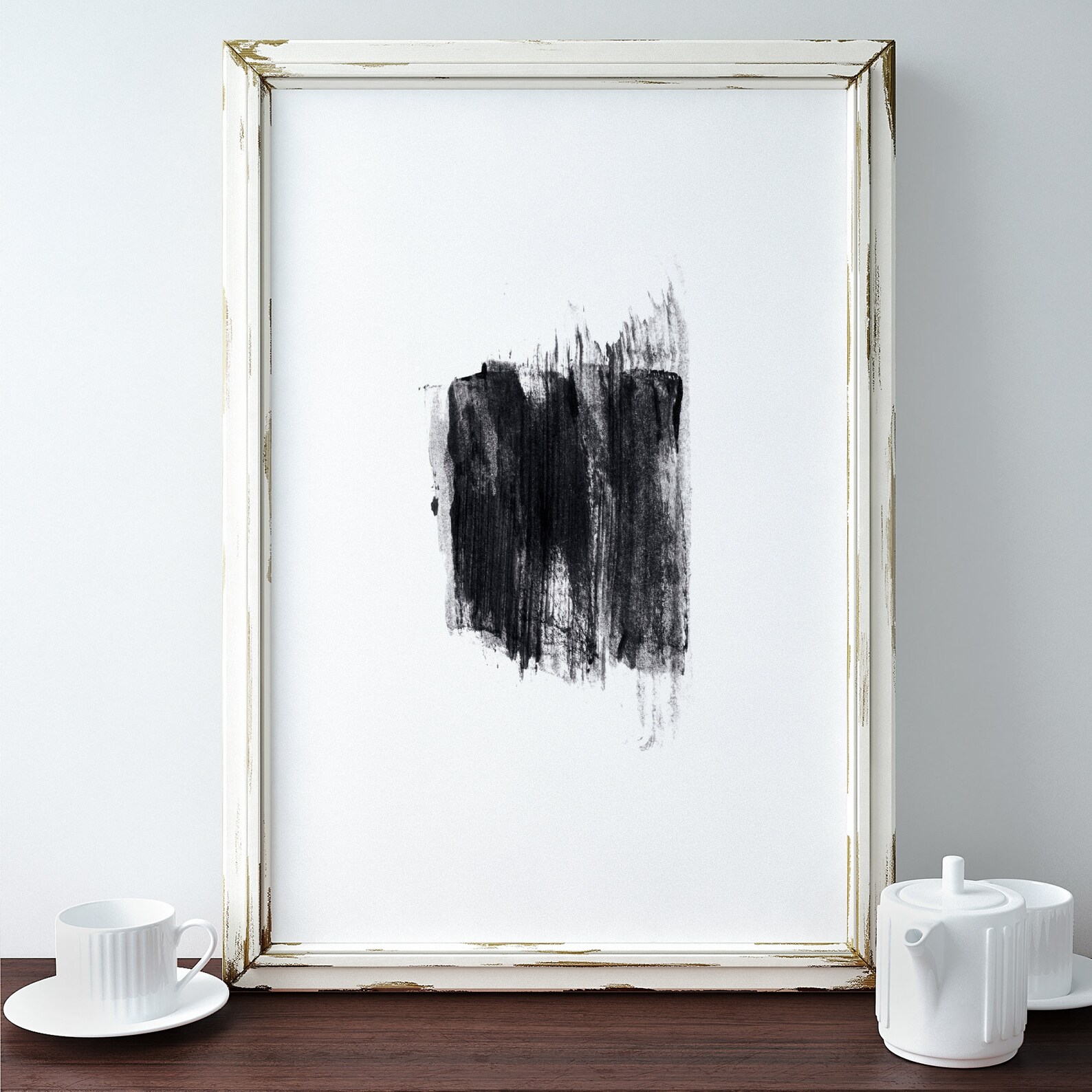 Buy Brush Stroke Art, Abstract Brush Wall Poster, Digital Paint Brush