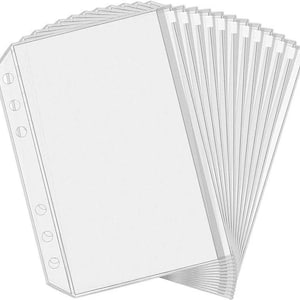 A6 Cash Envelopes | Budget Binder Plastic Envelopes | 6 Hole Zipper Binder | Cash Envelope System | Cash Stuffing | Envelopes