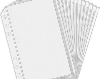 A6 Cash Envelopes for Budget Binder | Plastic Zipper Money Pouches | Cash Stuffing System | Budget Planner Envelopes | Finance Organizer