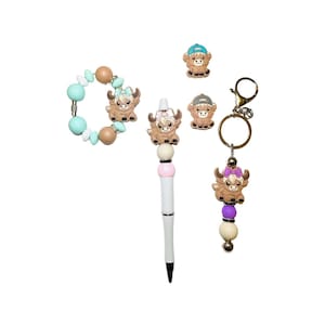 Stanley Cup Charm for Women, Fun Gifts for Women, Stanley Cup Accessories, Keychains, Charms, Silicone Bead, Tumbler handle cup charm