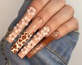 Cow nails, 3xl press on nails brown, Summer nails product logo