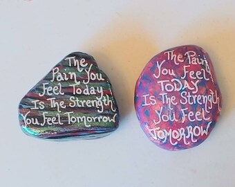 Inspirational Painted Rocks - Etsy