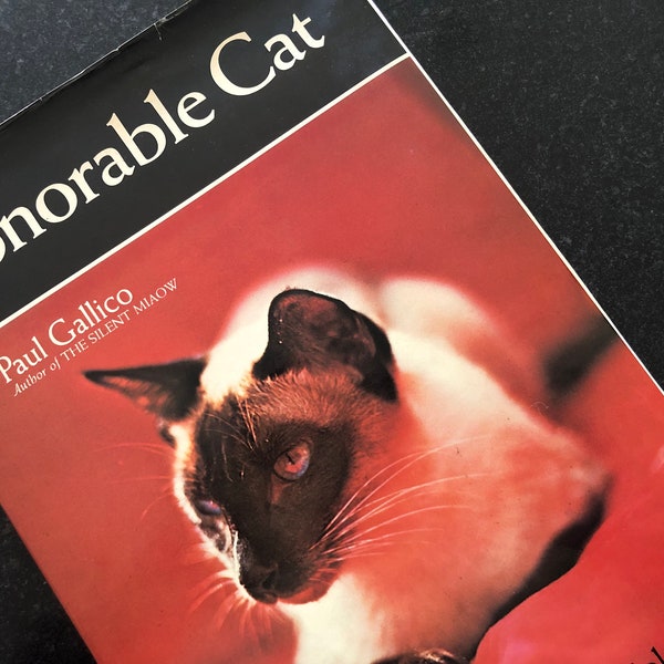 Paul Gallico "The Honorable Cat", Colored Photographs - Book for Cat Lovers! - First Edition 1972