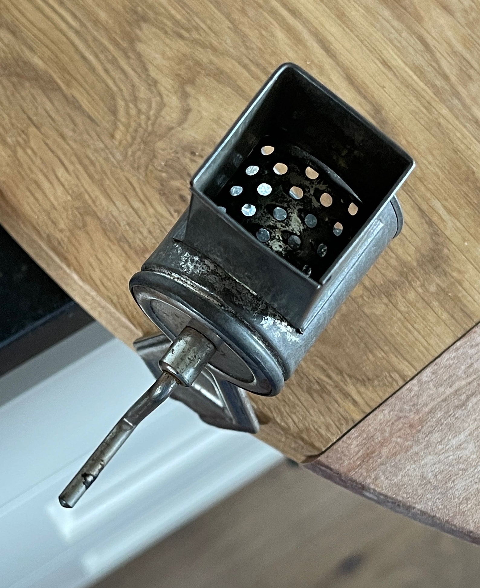 Antique Nutmeg Grinder Revolving Crank / Antique Tabletop Etsy