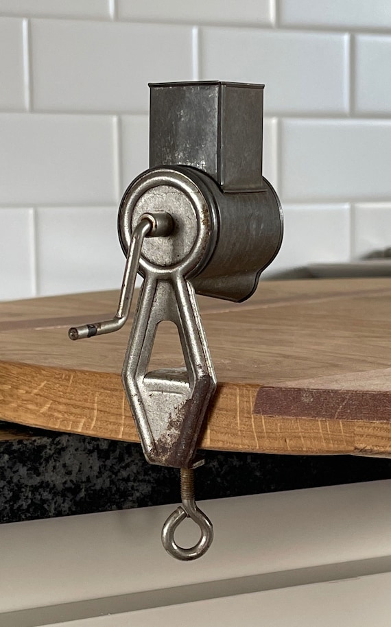 Antique Nutmeg Grinder Revolving Crank / Antique Tabletop Etsy New